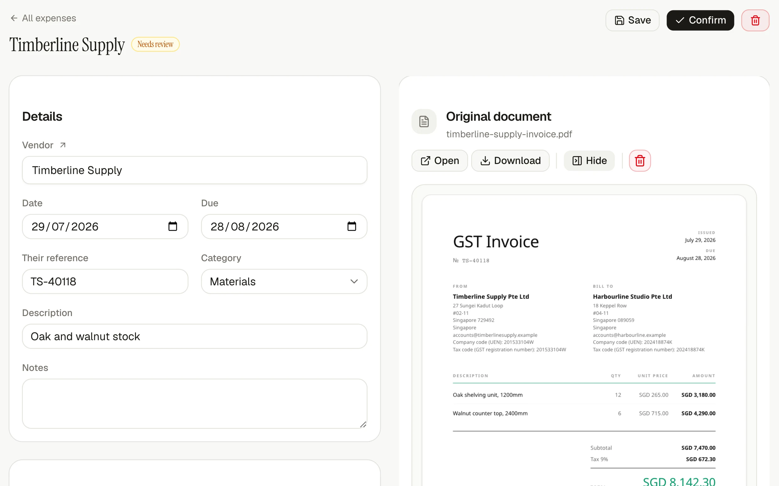 Forward a bill. It is read, coded and filed.